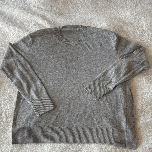 Vince Heather Gray CASHMERE Sweater - Picture 1 of 5